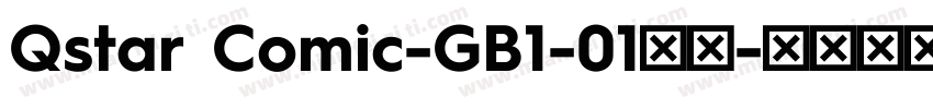 Qstar Comic-GB1-01字体字体转换
